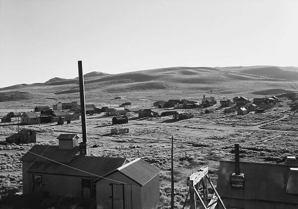 CALIFORNIA: BODIE, 1962. View of the ghost town of Bodie, California from the town s