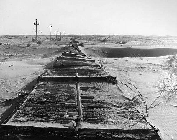 CALIFORNIA: OLD PLANK ROAD. The Old Plank Road in Imperial County, southern California. Photograph, c1920