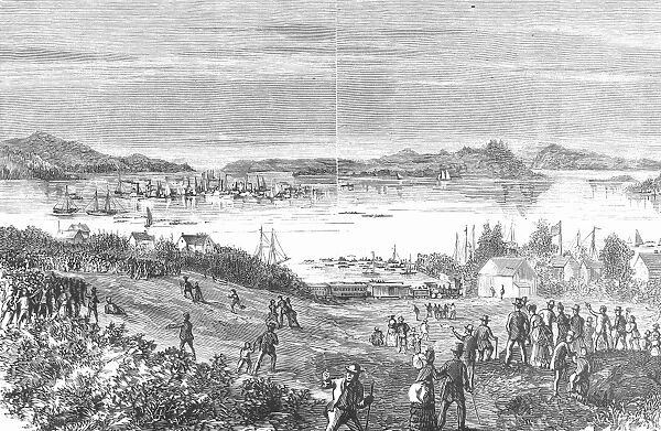 CANADA: BOAT RACE, 1871. The boat race on the Kennebecasis River, New Brunswick