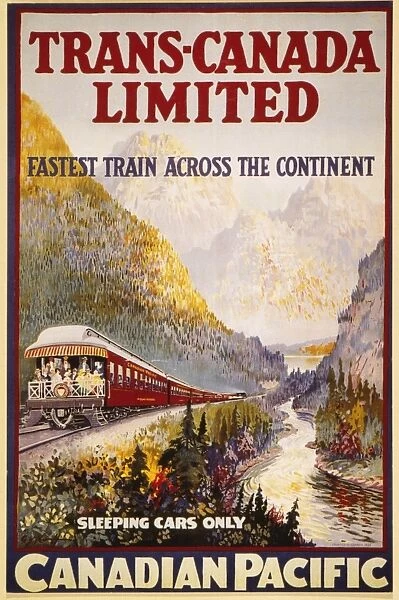 CANADIAN RAILROAD POSTER. Poster, 1924, by G. Y. Kauffman, for Canadian Pacific Limited