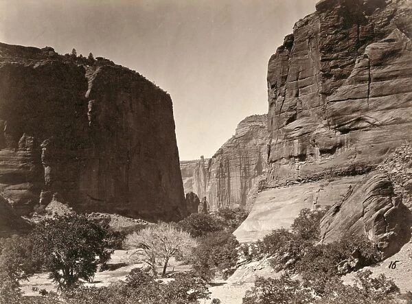 CANYON DE CHELLY, 1873. Canyon de Chelly, Arizona. Photographed by Timothy O Sullivan, 1873