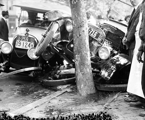 CAR ACCIDENT, c1919. A car accident in Washington, D. C. c1919