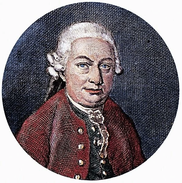 CARL PHILIPP EMANUEL BACH (1714-1788). German composer. Steel engraving, 19th century