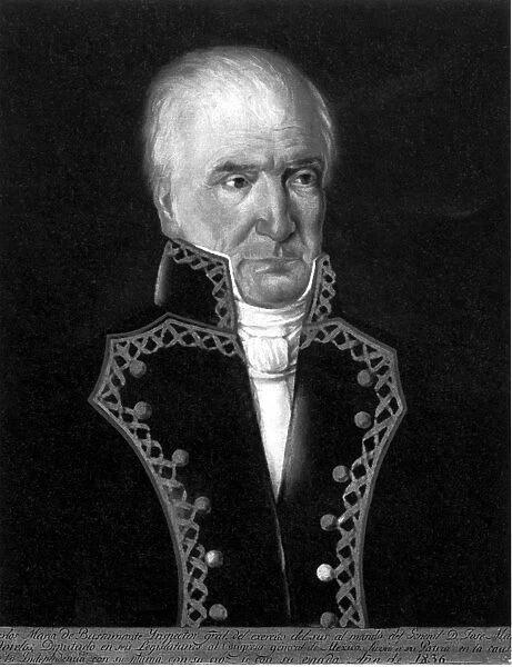 CARLOS MARIA de BUSTAMENTE (1774-1848). Mexican historian, soldier, and statesman