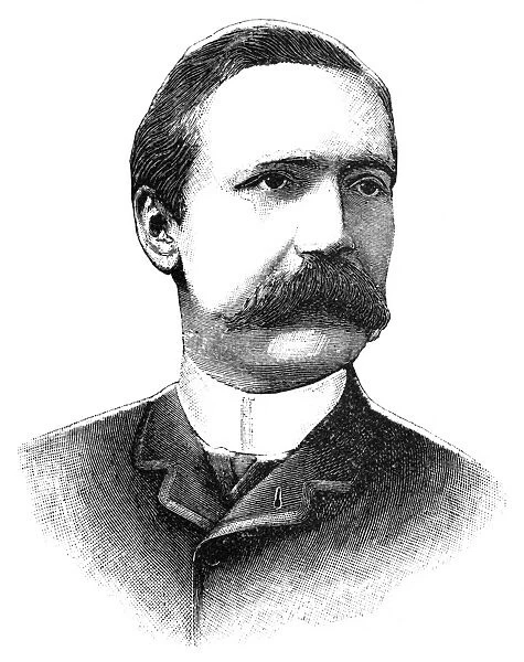 CARLOS PELLEGRINI (1846-1906). President of Argentina, 1890-1892. Engraving, American