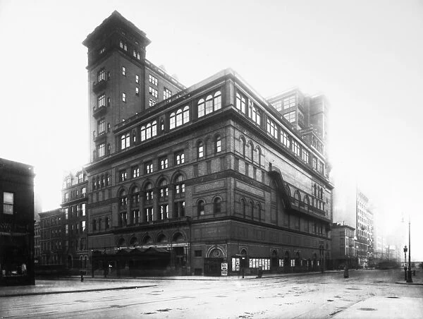 CARNEGIE HALL, c1910-1915. The concert hall on West 57th Street and 7th Avenue in New York City