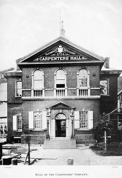 CARPENTERs HALL, c1880. Carpenters Hall, Philadelphia, Pennsylvania