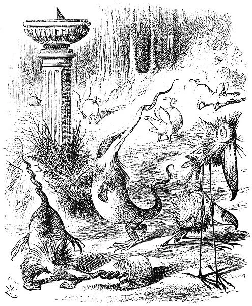 CARROLL: LOOKING GLASS. The creatures from the poem, Jabberwocky, as they were
