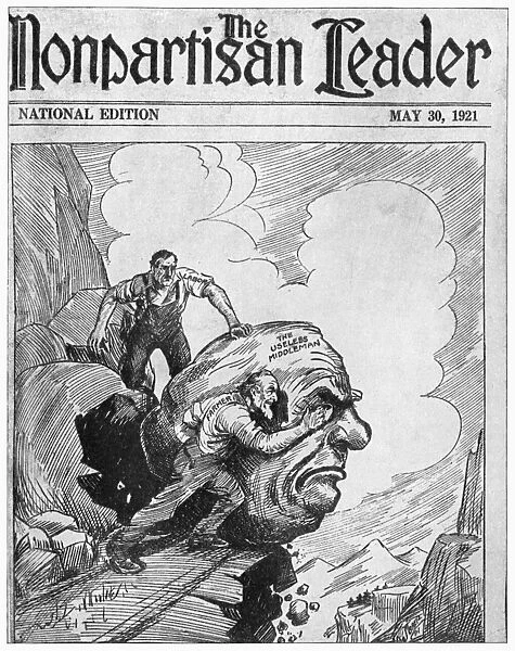 CARTOON: LABOR, 1921. Cartoon on the front page of the 30 May 1921 issue of the