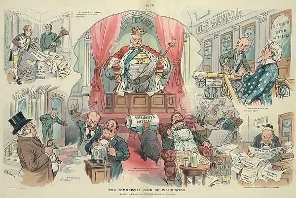 CARTOON: PUCK, 1905. The Commercial Club of Washington