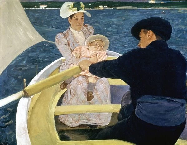 CASSATT: BOATING, 1893-4. The Boating Party. Canvas by Mary Cassatt