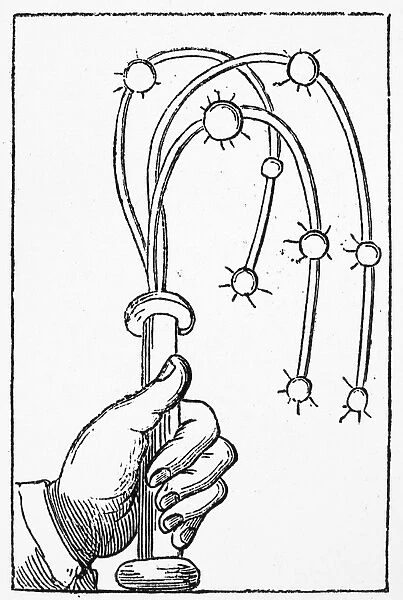 CAT-O -NINE-TAILS, 1552. An instrument of knotted cords attached to a handle, used for flogging