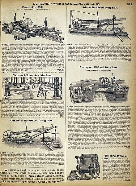 CATALOG PAGE, c1900. Page from a Montgomery Ward Catalogue