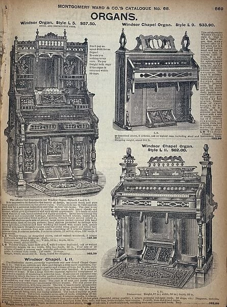 CATALOGUE PAGE, c1900. Page from a Montgomery Ward catalogue