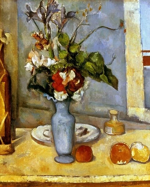 CEZANNE: BLUE VASE, 1885-87. Paul Cezanne: The Blue Vase. Oil on canvas, 1885-87