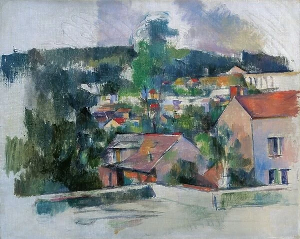 CEZANNE: LANDSCAPE, C1889. Oil on canvas, Paul Cezanne, c1889