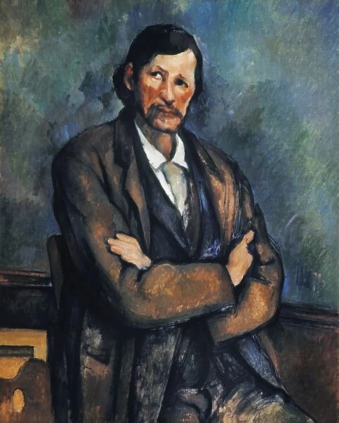 CEZANNE: MAN, c1899. Man with Crossed Arms. Canvas, c1899, by Paul Cezanne