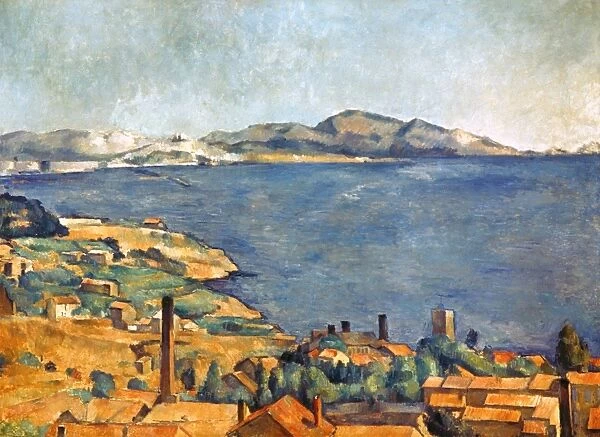 CEZANNE: MARSEILLES, 1883-85. Paul Cezanne: Gulf of Marseilles. Oil on canvas, 1883-85