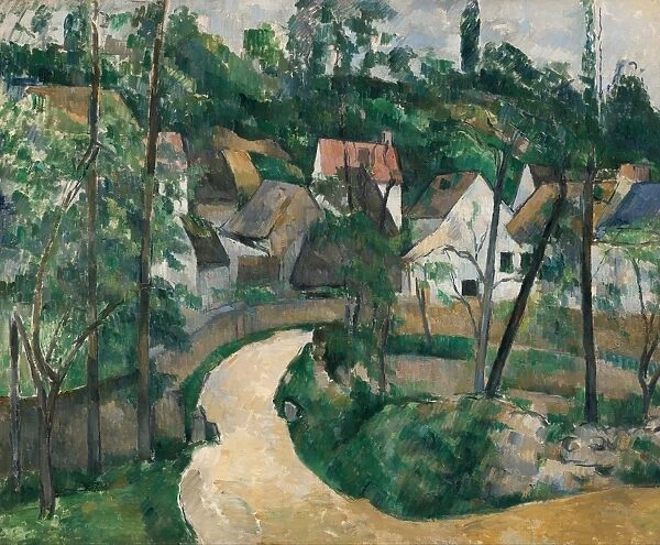 CEZANNE: TURN IN THE ROAD. Oil on canvas, Paul Cezanne, c1881