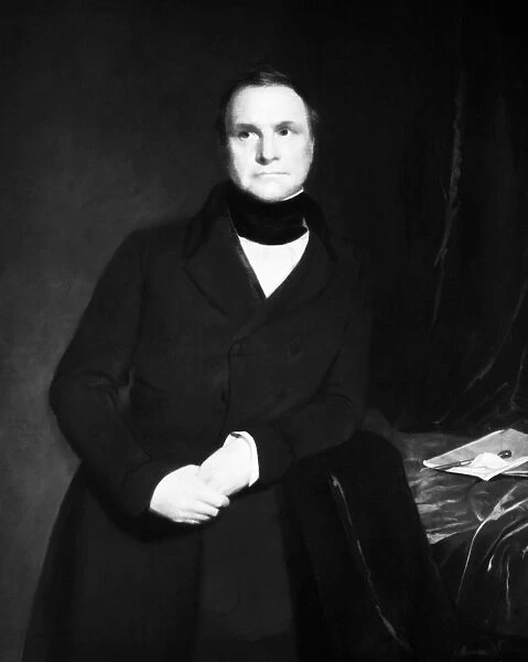 CHARLES BABBAGE (1792-1871). English mathematician and inventor. Oil on canvas