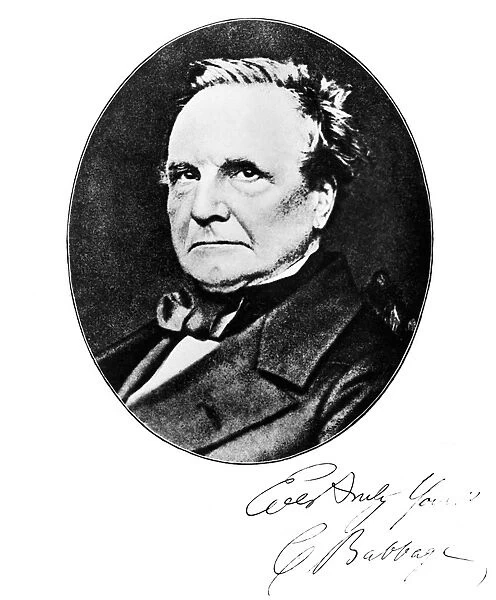 CHARLES BABBAGE (1792-1871). English mathematician and inventor. Photographed in 1860