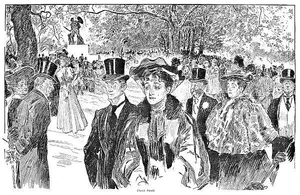 Charles Dana Gibson (1867-1944). American illustrator. Pen and ink drawing, 1906