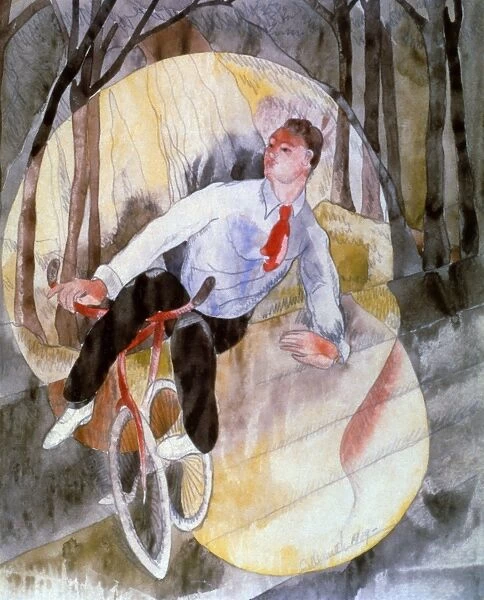 CHARLES DEMUTH. Vaudeville  /  Bicycle Rider. Watercolor, 1919