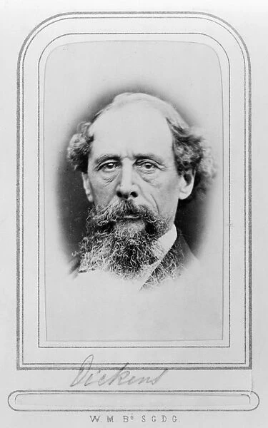 CHARLES DICKENS (1812-1870). English novelist. Photograph, c1869