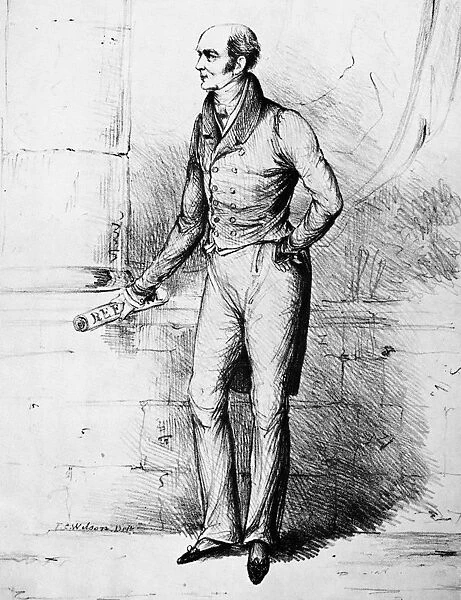 CHARLES GREY (1764-1845). 2nd Earl Grey. English statesman. Lithograph by T. C. Wilson