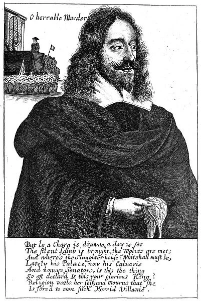 CHARLES I (1600-1649). King of Great Britain and Ireland, 1625-1649. Line engraving, English, 17th century