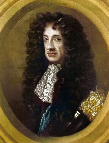 CHARLES II (1630-1685). King of England, 1660-1685. Oil painting by Sir Peter Lely