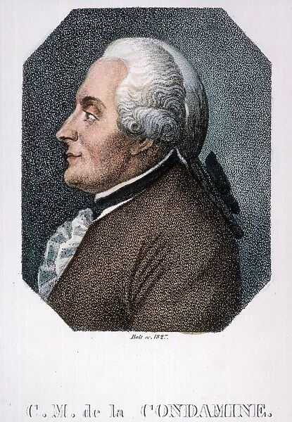 CHARLES M. DE LA CONDAMINE (1701-1774). French traveler and mathematical geographer