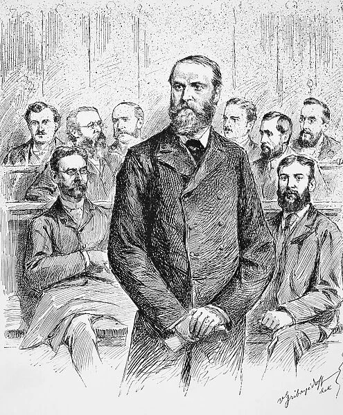 CHARLES STUART PARNELL (1846-1891). Irish Nationalist leader. Drawing, 1890. Mr