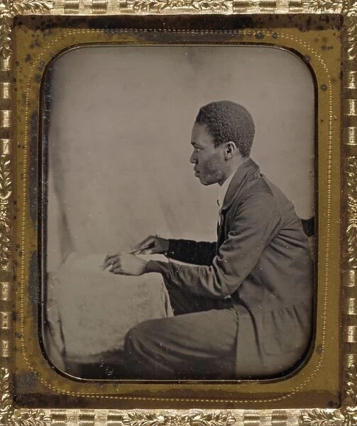 CHAUNCY H. HICKS (c1836-?). Liberian colonist. Daguerreotype by Augustus Washington