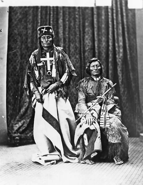 CHEYENNE CHIEFS, 1873. Northern Cheyenne chiefs Little Wolf (left) and Dull Knife