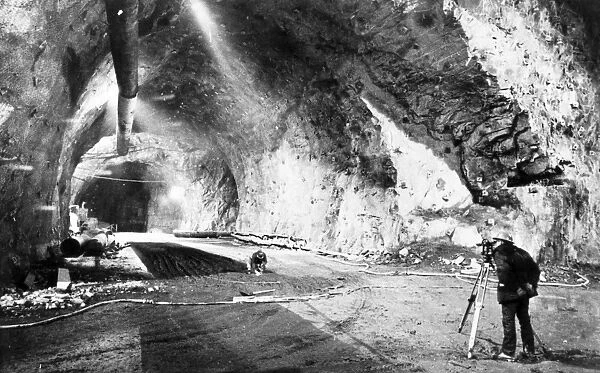 CHEYENNE MOUNTAIN, 1963. Construction of the North American Air Defense Command