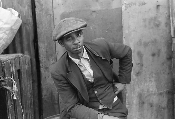 CHICAGO, 1941. Portrait of a man in Chicago, Illinois. Photograph by Edwin Rosskam