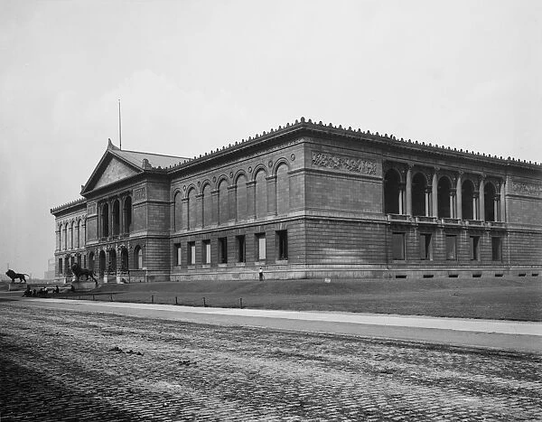 CHICAGO: ART INSTITUTE, 1900. A view of the Art Institute of Chicago in Chicago