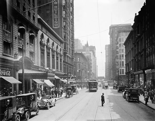 CHICAGO, c1910. The Brevoort Hotel in Madison Street in Chicago, Illinois. Photograph