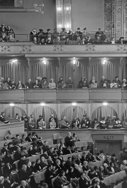 CHICAGO: CONCERT, 1941. A view of the audience at performance given by Marian Anderson in Chicago