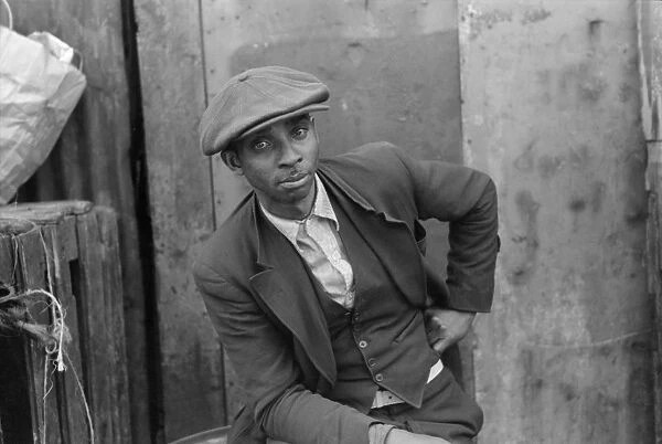 CHICAGO: MAN, 1941. Portrait of an African American man in Chicago, Illinois