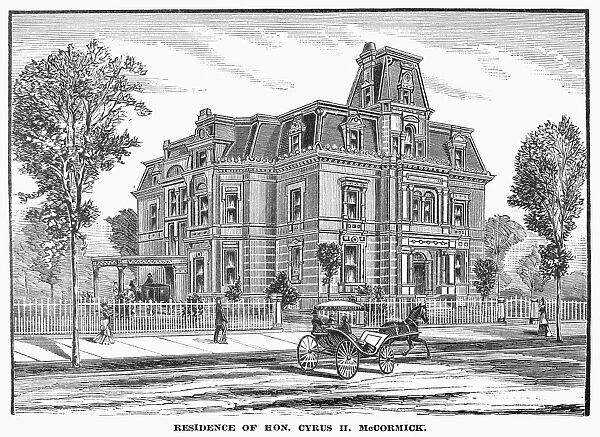 CHICAGO: McCORMICK HOUSE. Residence of Cyrus H. McCormick at Chicago, Illinois