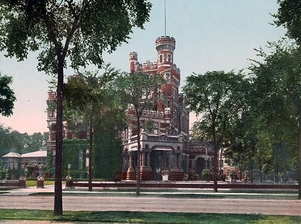 CHICAGO: PALMER MANSION. The residence of Potter Palmer in Chicago, Illinois, built in 1885