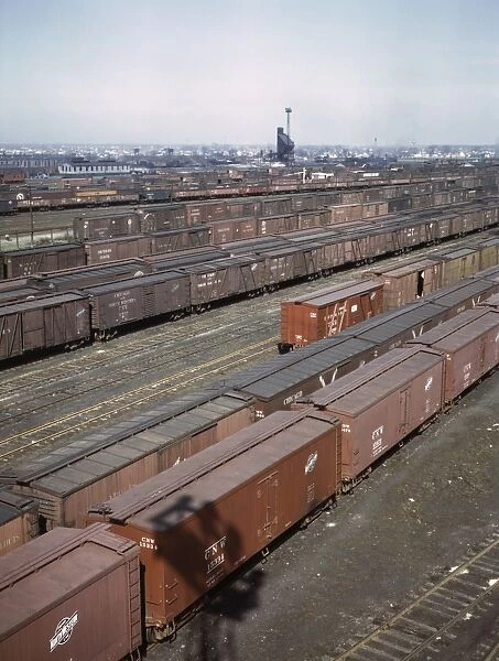 CHICAGO: RAILROAD, 1943. View of the Proviso yard of the Chicago and Northwestern