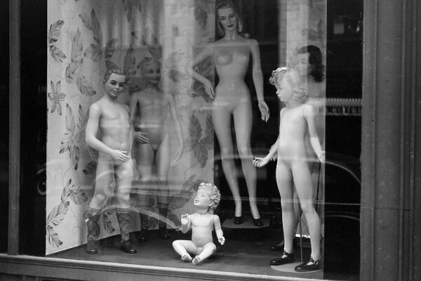 CHICAGO: STOREFRONT, 1941. Mannequins in the window of a store in Chicago, Illinois