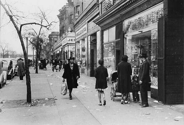 CHICAGO: STREET, 1941. Street in the African American section of Chicago, Illinois