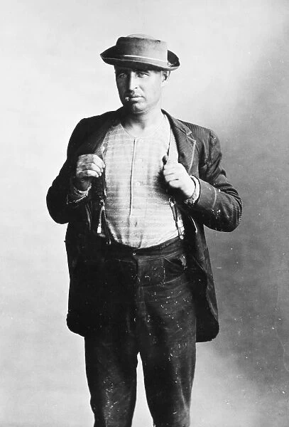 CHICAGO: TOUGH GUY, 1891. A tough from Chicago. Photographed 1891