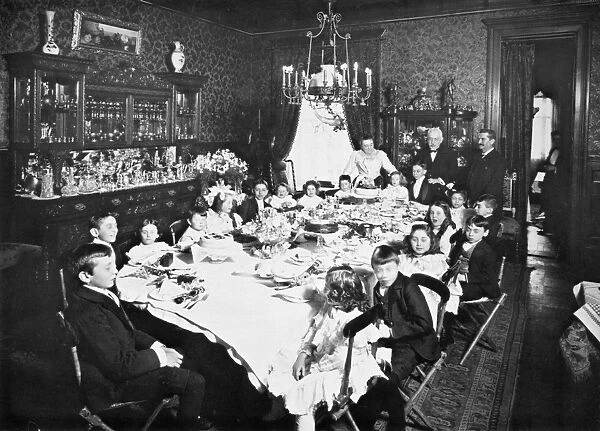 A childrens party on the Upper East Side, Manhattan, New York, 1906