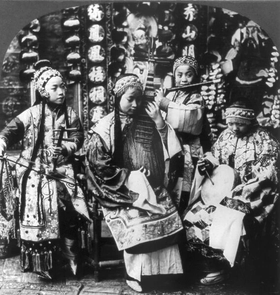 CHINA: MUSICIANS, c1919. A group of young musicians called The Wild Flowers or