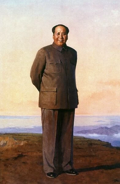 Chinese Communist leader. Chinese oil painting